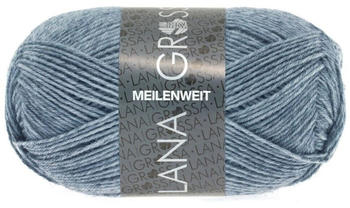 Lana Grossa Meilenwelt UNI 50 g 1302 Jeans/Grau meliert