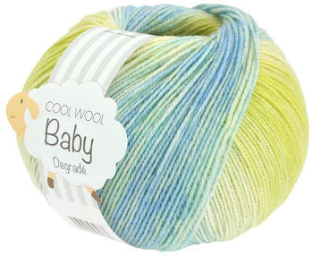 Lana Grossa Cool Wool Baby Dégradé 50 g 520 Limette/Blassgrün/Mint/Hellblau