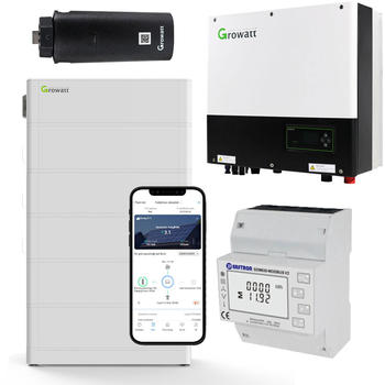 Growatt SPH10000TL3-BH-UP 10kW Hybrid Wechselrichter mit 12.8kWh Solarspeicher-Set