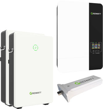 Growatt SPF3500 ES 5kW Off-Grid Wechselrichter mit 13 kWh Batteriespeicher-Set