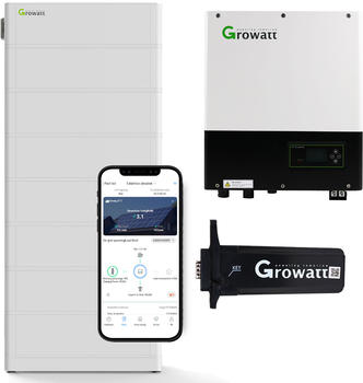 Growatt SPA 8000TL3 BH 8kW Batteriewechselrichter mit 17,9 kWh Solarspeicher-Set