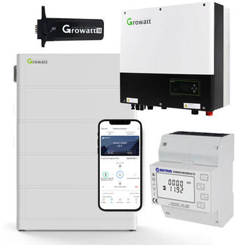 Growatt SPH6000TL3-BH-UP 6kW Hybrid Wechselrichter mit 10.2kWh Solarspeicher-Set