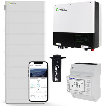 Growatt SPH6000TL3-BH-UP 6kW Hybrid Wechselrichter mit 20.4kWh Solarspeicher-Set