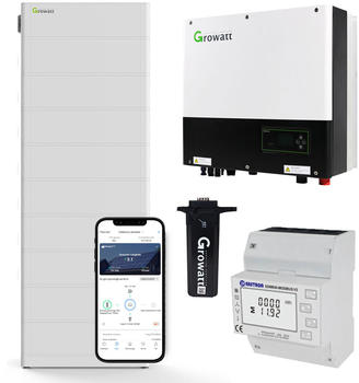 Growatt SPH6000TL3-BH-UP 6kW Hybrid Wechselrichter mit 23.0kWh Solarspeicher-Set