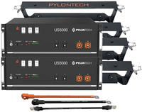 Pylontech 2x US5000 LiFePO4 Batterie 9,6kWh mit Wechselrichter-Anschlusskabelset - 0%