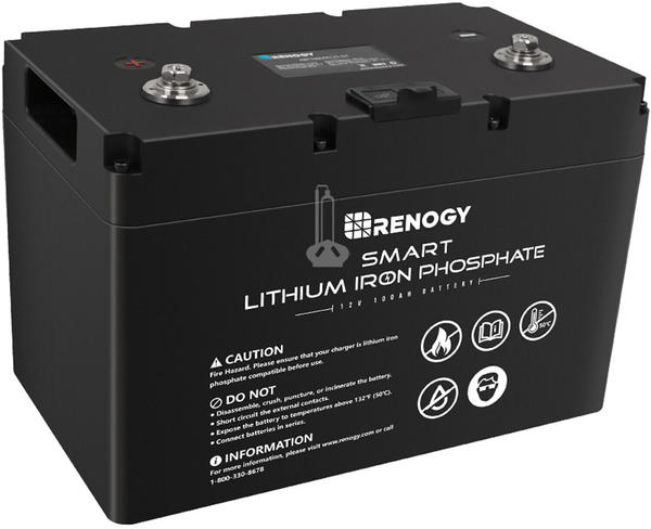 Renogy LiFePo4 Lithium Batterie 12V 100Ah