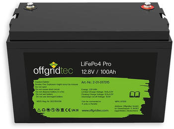 Offgridtec 12/100 LiFePo4 Pro 100Ah 1280Wh 12,8V (17315)