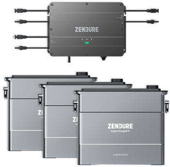 Zendure SolarFlow Set 5,76kWh Smart PV Hub mit 3x AB2000 Erweiterungsbatterie (018860-003)