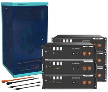 Pylontech 6x US3000C LiFePO4 Batterie 21kWh mit Wechselrichtet-Anschlusskabelset und Batterieschrank (015635-017)