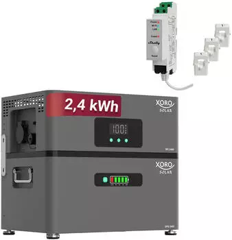 Xoro SOLAR ATLAS-D 2,4 kWh + Shelly Pro 3EM (STL100002)