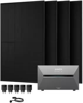Anker SOLIX Solarbank 3 E2700 Pro + 4 x 500 Bifaziale Solarmodule 2.7kWh + 5 x Smart Plug