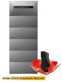 Anker SOLIX Solarbank Max AC + 5 x BP7000 Erweiterungsakku