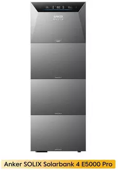 Anker SOLIX Solarbank 4 E5000 Pro + 3 x BP5000 Erweiterungsakku