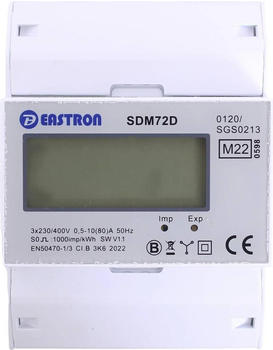 Counttec SDM72D Drehstromzähler digital 80A MID-konform