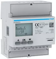 Hager ECR300C, Hager ECR300C Energiez&auml;hler 3ph, indirekt, MODBUS, MID