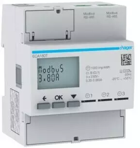 Hager Energiez&auml;hler 1phasig ECA180T