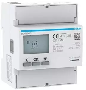 Hager Energiezähler 3phasig ECM380D
