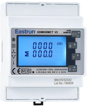 EASTRON SDM630MCT Hutschienen-Z&auml;hler 1/5A CT