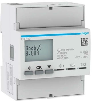 Hager Energiez&auml;hler 1phasig ECR180T