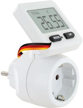 Schwaiger Energiekostenmessger&auml;t mit flexiblem Display, wei&szlig; (STEM1180)