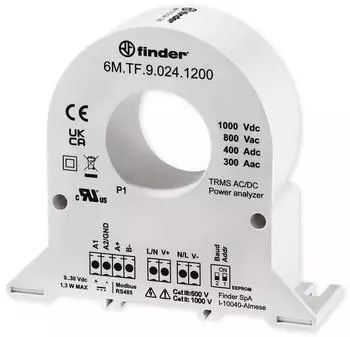 Finder Einphasiger Netzanalysator 300A-800Vac / 400A-1000Vdc (6M.TF.9.024.1200)