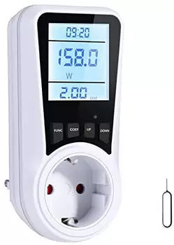 Vinabo Energieverbrauchsmesser 16A/3680W LCD 7 Überwachungsmodi (Misuratore Consumo Elettrico)