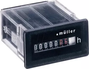 M&uuml;ller BW 30.18 Betriebsstundenz&auml;hler Rollenz&auml;hlwerk 230V 50Hz (20306)