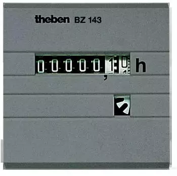 Theben BZ 143-1 Betriebsstundenz&auml;hler 230V Fronteinbau 52x52mm (1430721)