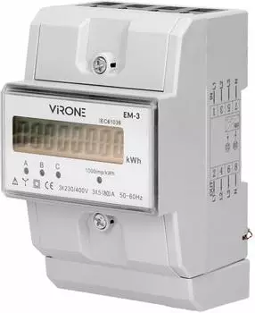 Orno EM-3 Dreiphasen-Energiezähler 80A DIN TH-35mm (EM-3)