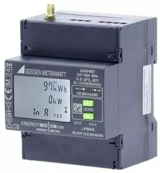 Gossen Metrawatt EM2389 Drehstromzähler 4-Leiter LoRaWAN® Wandleranschluss 5A (U2389-V039)