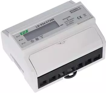 F&F LE03D CT2 Digitaler Energiezähler 3-Phasig 7M CT 200/5 (LE03D-CT200)
