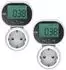 Elro EM5000 Energiemessgerät Steckdose, kippbares Display, 2er-Set (EM5000-2)