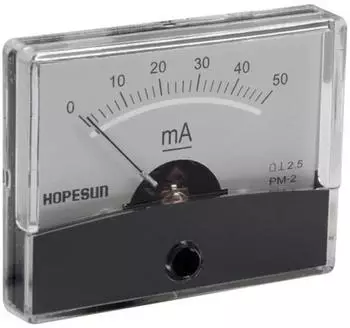 Velleman Einbau-Strommessger&auml;t analog 50mA DC (AIM6050)