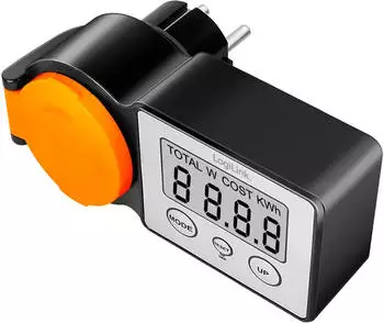 LogiLink Au&szlig;ensteckdose mit Energiekostenmesser, 2,0" LCD-Anzeige (EM0007)