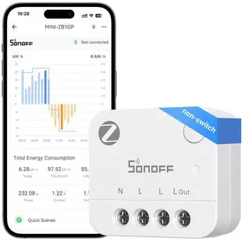 Sonoff MINI-ZB1GP Zigbee Energiezähler 16A ohne Schalter (MINI-ZB1GP)