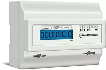 Velleman Drehstromzähler 3-phasig, 100A, Hutschiene LCD (EMDIN03)