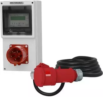 Doktorvolt Mobiler Stromz&auml;hler MID 32A 5x4mm&sup2; mit Anbaustecker (DV-4333-ML)