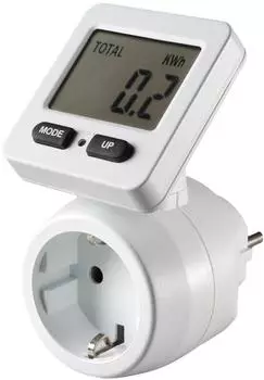 Vivanco Digitales Energiekostenmessgerät Schuko 3680W (62654)