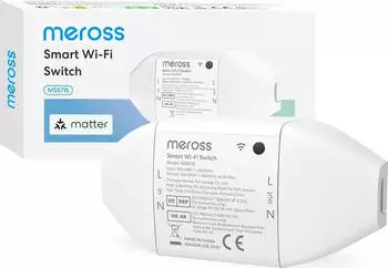 Meross MSS715MA Smart-DIY-Schalter, WLAN, Matter, Energiemonitor (MSS715MA-UN)