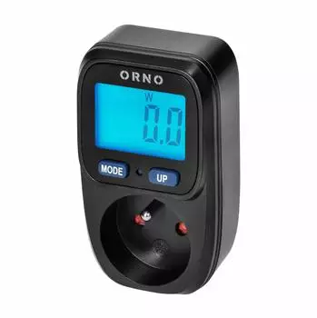 Orno Wattmeter Energierechner mit LCD-Display, schwarz (OR-WAT-419/B)