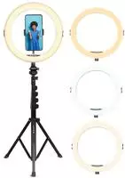 AgfaPhoto 11 Zoll Ringlicht mit 155-cm-Stativ und Fernbedienung