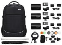 Godox AD100PRO Blitzkopf-Set, 3 K&ouml;pfe, Beleuchtungssystem f&uuml;r Fotografie