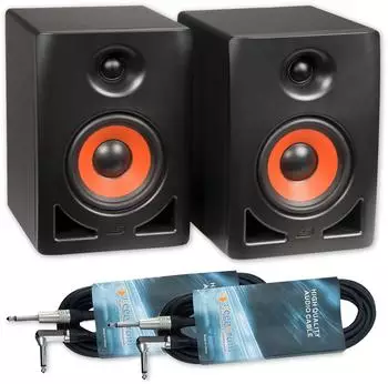 ESI nEAR i5 Studio Monitor-Boxen aktiv, 90W, 1 Paar mit Klinkenkabel (2xneari5-2xgc08)