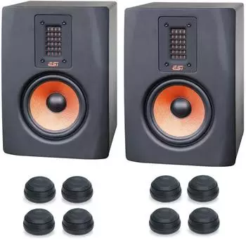 ESI Unik 05+ Monitor-Boxen Paar mit Schwingungsdämpfer (2xunik05-2xssa)