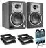 Fluid Audio C50BT Studio-Monitore mit Stativen und Kabeln (c50bt-ds5-2xgc08)