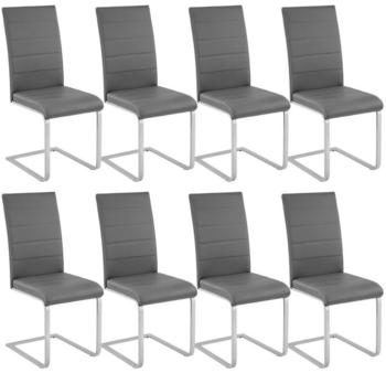 TecTake 8 Schwingst&uuml;hle Kunstleder (404129)