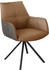 Novel Armlehnstuhl Echtleder 59,5x87,5x69cm schwarz/cognac