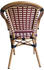 SIT Möbel Armlehnestuhl 2er-Set Rattan-Optik beige-rot Aluminium natur wetterfest 56x56x83 cm (02472-25)