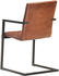 vidaXL Freischwinger 4-Stk. braun Echtleder (3057792)