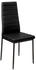 TecTake 6 Esszimmerstühle Kunstleder schwarz 41x45x98.50cm